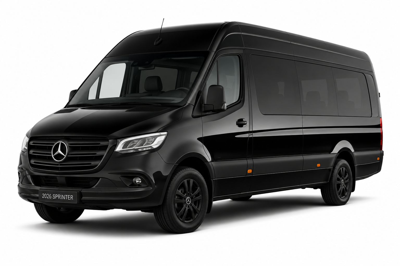 Black 2026 Mercedes Sprinter van